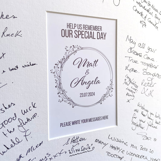 Wedding Signature Photo Mount