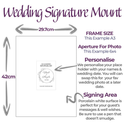 Wedding Signature Photo Mount