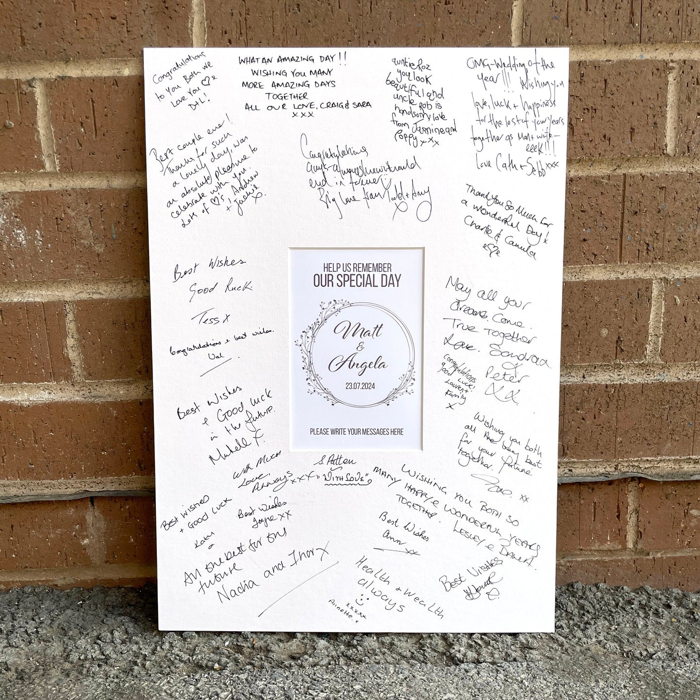 Wedding Signature Photo Mount