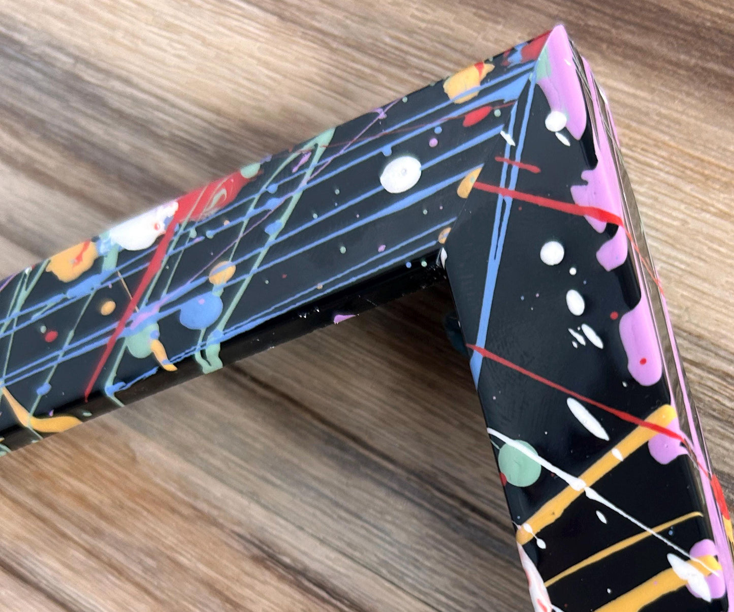 Bespoke Pollock Paint Splatter High Gloss Abstract Photo Frames