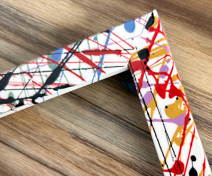 Bespoke Pollock Paint Splatter High Gloss Abstract Photo Frames