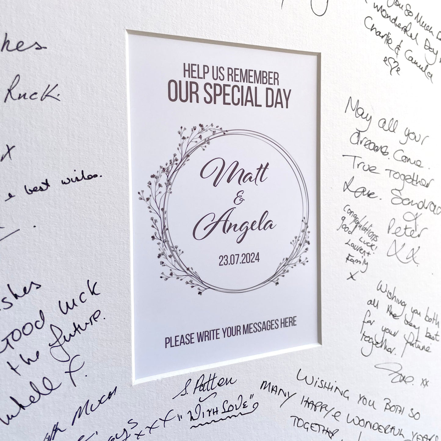 Wedding Signature Photo Mount