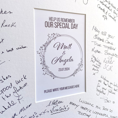 Wedding Signature Photo Mount