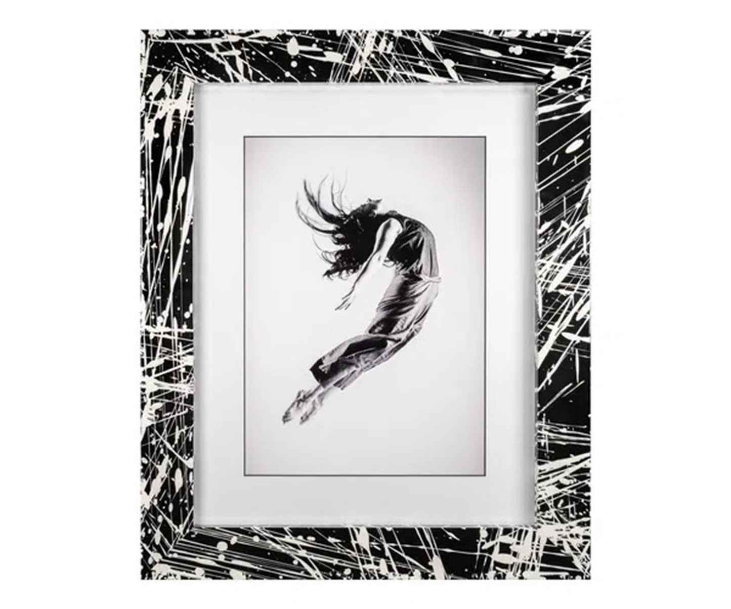 Bespoke Pollock Paint Splatter High Gloss Abstract Photo Frames