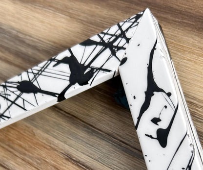 Bespoke Pollock Paint Splatter High Gloss Abstract Photo Frames