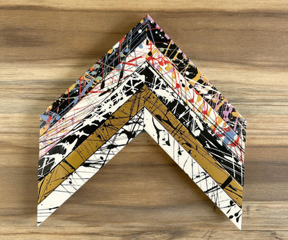 Bespoke Pollock Paint Splatter High Gloss Abstract Photo Frames