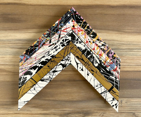 Bespoke Pollock Paint Splatter High Gloss Abstract Photo Frames